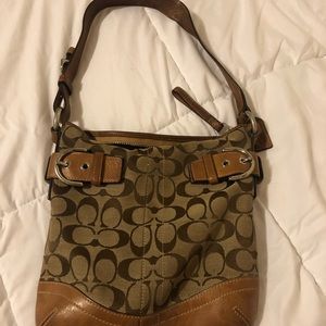 Vintage Brown coach shoulder bag
